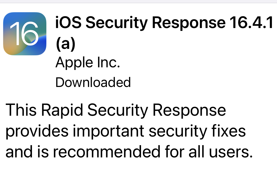 "Security Response"?? ComputersdotMom
